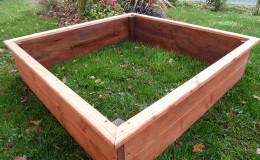 carré potager 120×120 en douglas