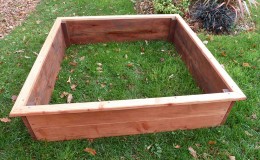 Carré potager en bois de Douglas 120×120