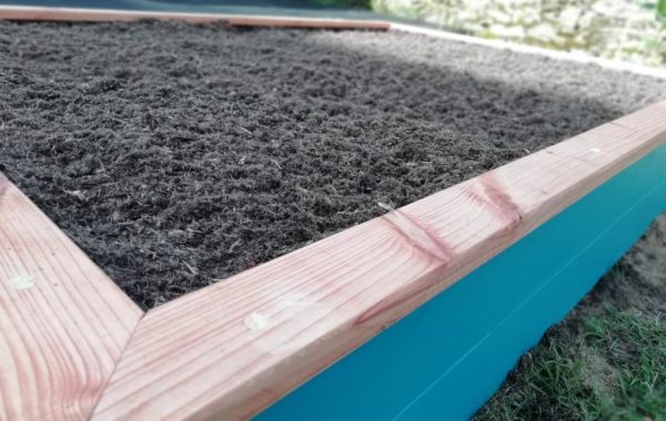 Carré Potager en Douglas sur mesure 180x120x30 coloris Polo