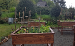 Carré potager sur pieds en Douglas Bretagne