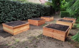 Carré potager en Douglas 120x120x45