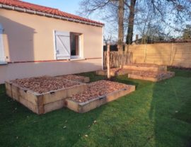 Carrés potagers sur mesure en Chêne